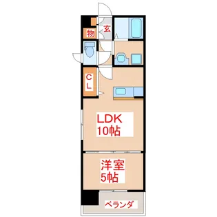 Ahkuty東谷山 II【7階】の間取り