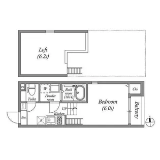 ハーモニーテラス加島【2階】の間取り