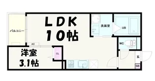 埼玉県さいたま市見沼区丸ヶ崎町【アパート】の間取り