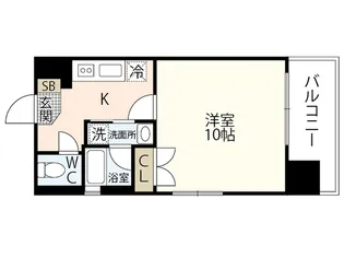 サムティレジデンス平和大通り【5階】の間取り
