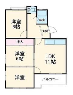 ルグラン山手【3階】の間取り