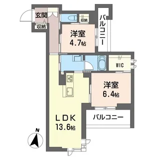 シエロエストレラード【3階】の間取り