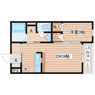メゾン青葉【1階】の間取り