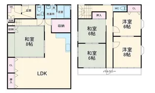 静岡県湖西市新所原3【一戸建】の間取り