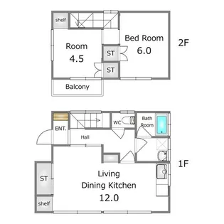 栃木県宇都宮市下栗町【一戸建】の間取り