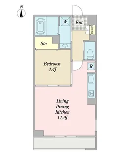 ノアール橘【3階】の間取り