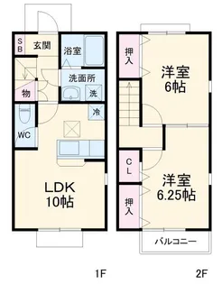 茨城県下妻市今泉【一戸建】の間取り