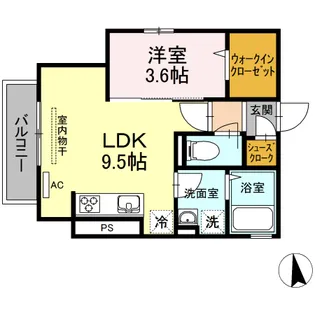 ミルトハウス【2階】の間取り