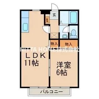 石生ハイツ【2階】の間取り