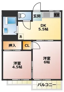 ドミールKM【2階】の間取り