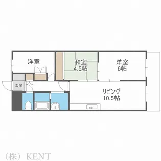 しんかわコーポ裏参道【2階】の間取り