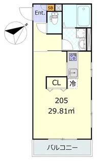 スピカハイツ上大岡【2階】の間取り