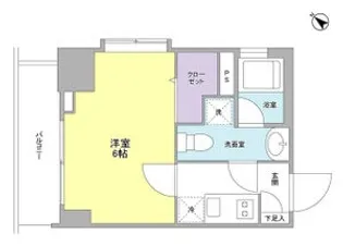 リバーレ月島【3階】の間取り