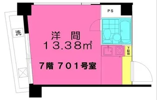 大野第一ビル【7階】の間取り