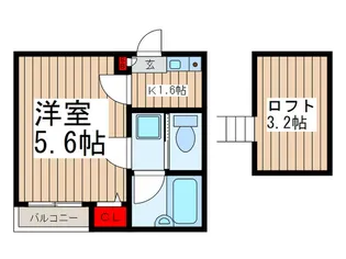 セナンハイツI【1階】の間取り