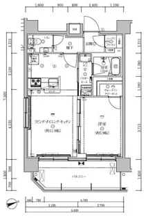 1LDKの間取り画像