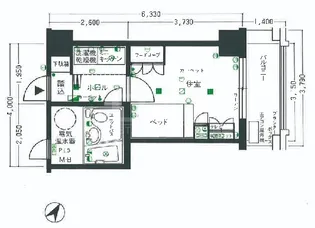 1Kの間取り画像