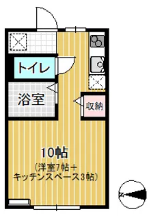 1Rの間取り画像