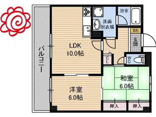 Owlet諸口【3階】の間取り