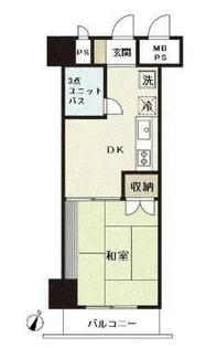 ダイアパレス根岸【6階】の間取り
