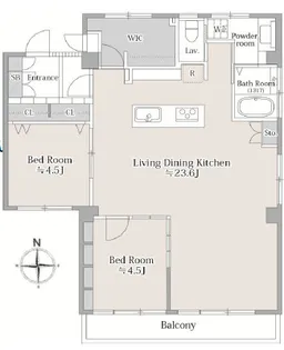 離宮ハイム【6階】の間取り