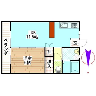 丸久第13コーポの間取り