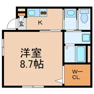 クレール【1階】の間取り