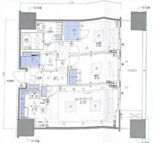 麻布台ヒルズレジデンスB【30階】の間取り