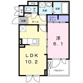 ニューポート千波【3階】の間取り