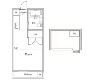 スカイクルーズ中台【1階】の間取り