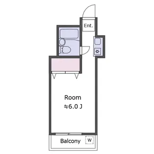 フラッツ松尾【1階】の間取り