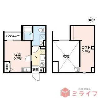 FOREST大蓮東【2階】の間取り