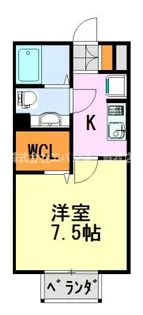 カーサ・カルモ亥鼻【1階】の間取り