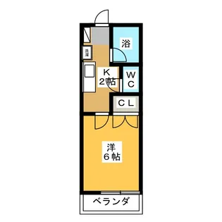 ルック西生田B【1階】の間取り