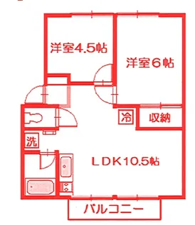 ベルヴュー港南台【1階】の間取り