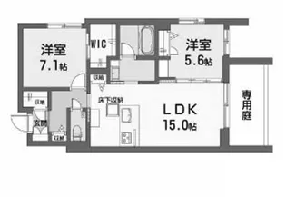 ヴィステリオ プレミア【1階】の間取り