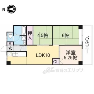 オリエントマンション【6階】の間取り
