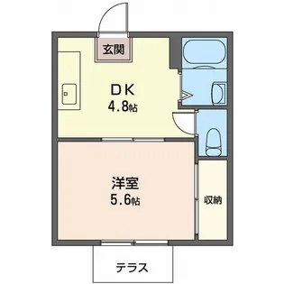テラスK【1階】の間取り