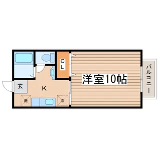 パレス植木【1階】の間取り