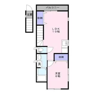 パークス三和【2階】の間取り