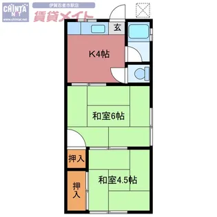 千歳コーポ【2階】の間取り