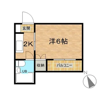 第2コーポ古屋【2階】の間取り
