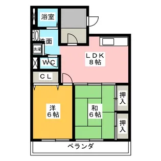 ライフステージ2番館【4階】の間取り