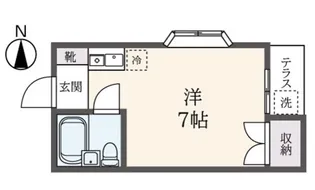 The Comfort Residence東小金井【1階】の間取り