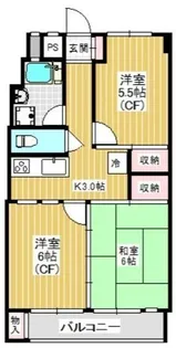 梅田マンション【8階】の間取り