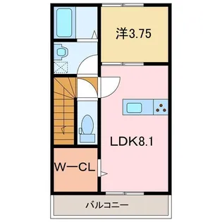 Luna Bianca Takagi B棟【2階】の間取り