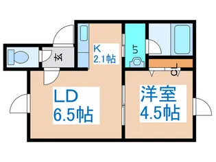 ヴィラ-ジュ空港通【2階】の間取り