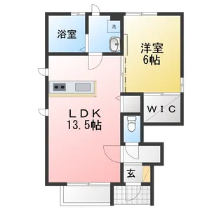 サイプラスNISHIKI【1階】の間取り