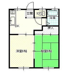 ダイヤモンドメゾン矢口【1階】の間取り