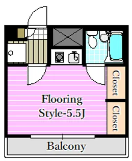 ニットーコーポ【4階】の間取り